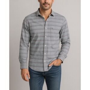 John Miller Hangout Mens 42cm Slim Fit Striped Long Sleeve Button Down Shirt‎